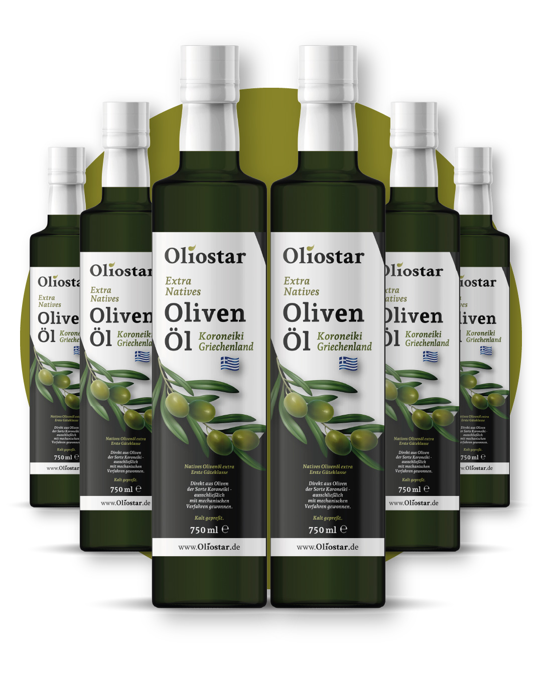Extra Natives Olivenöl 6er Sparset 6 x 750 ml