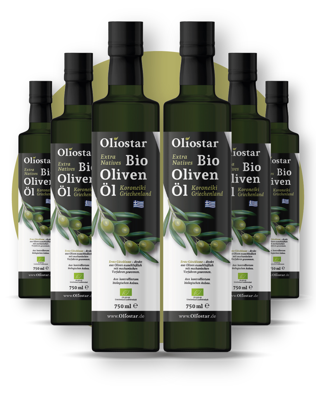 Extra Natives Bio Olivenöl 6er Sparset 6 x 750ml